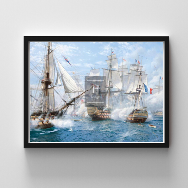 ‘Temeraire' Opens Fire, Battle of Trafalgar 21st October, 1805