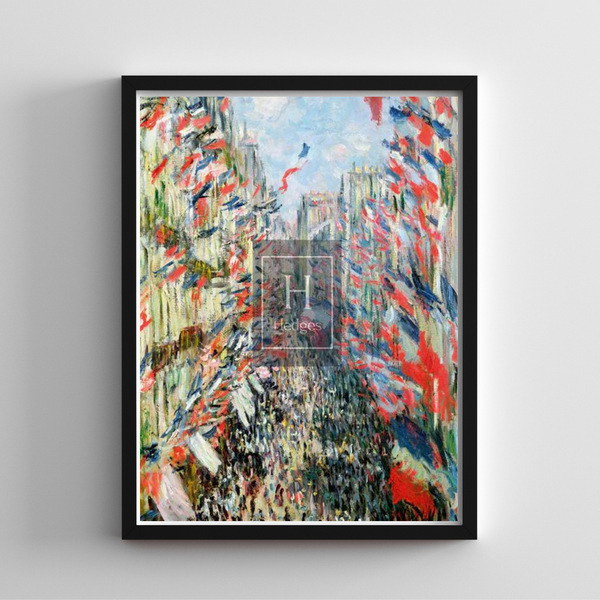 The Rue Montorgueil, Paris - Celebration of June 30, 1878