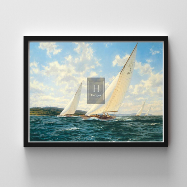 8 Meters racing off the West Solent